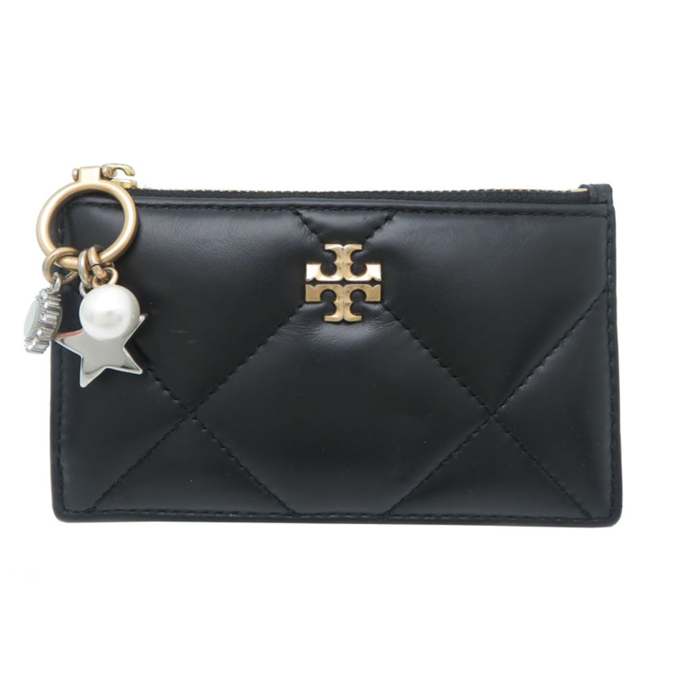 Tory Burch Quilted Fragment Case for Women, Leather, Black (Business Card Hol...